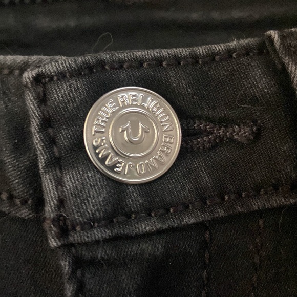 True Religion Black Ankle Stretch Skinny Jeans Size 27 - Picture 7 of 8